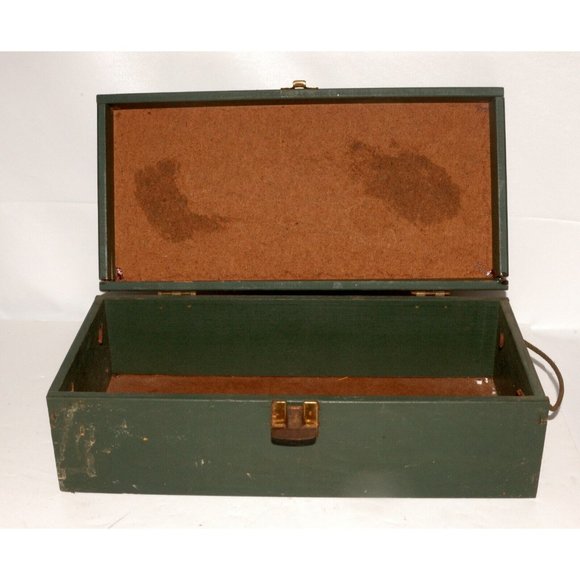 Vintage 1960s GI Joe Wooden Foot Locker Box Military 12" - Picture 3 of 8